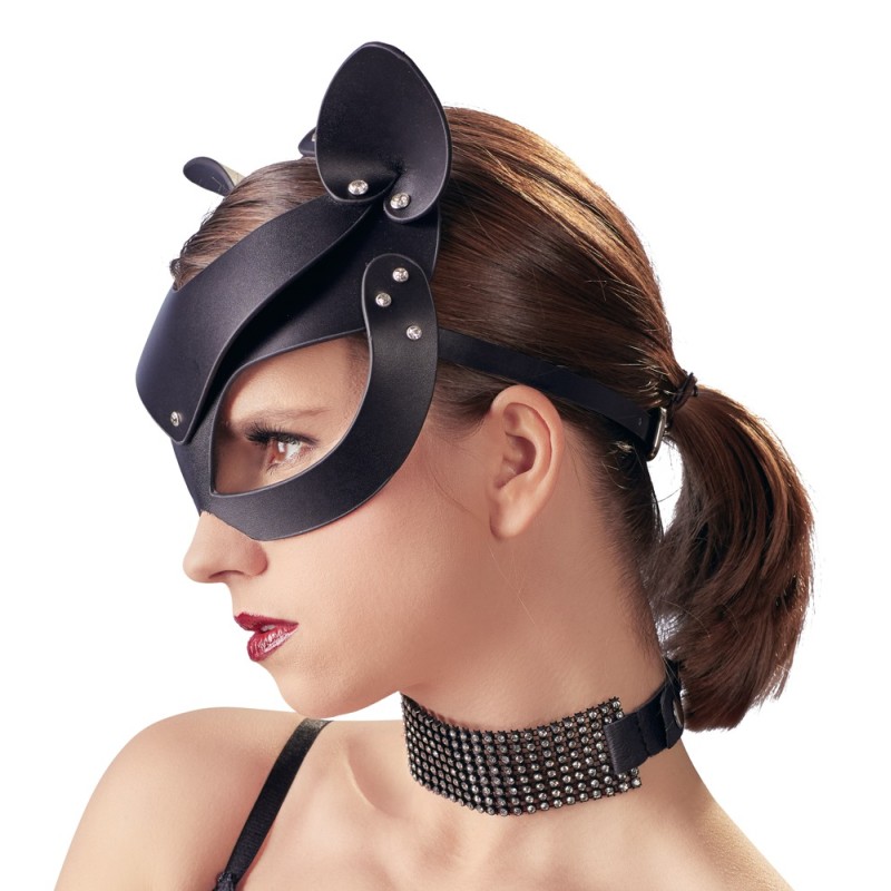 Bad Kitty Cat Mask Rhinestones